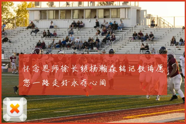 怀念恩师徐长锁杨瀚森铭记教诲愿您一路走好永存心间