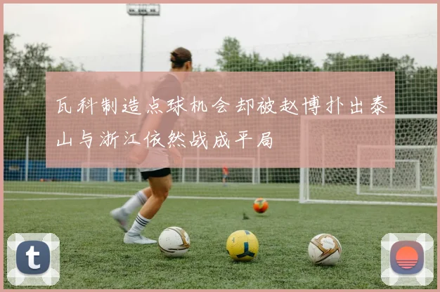 瓦科制造点球机会却被赵博扑出泰山与浙江依然战成平局